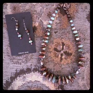 Necklace and matching earrings